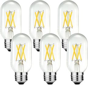 E26 Edison Bulb 6W Equivalent E26 LED Bulb 60 Watt Dimmable Neutral White 4000K led Light Bulb AC120V 600lm Tubular T14 T45 LED Bulb for Pendant