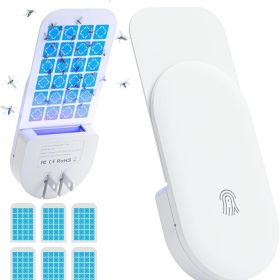2-in-1 Indoor Plug-in Flying Insect Trap - Fruit Fly & Gnat Catcher With 6 Glue Cards White (Option: White)